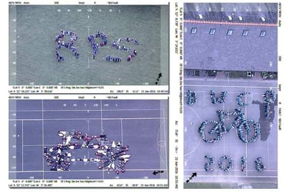 Helicopter captures schools’ artwork ahead of Tour of Britain