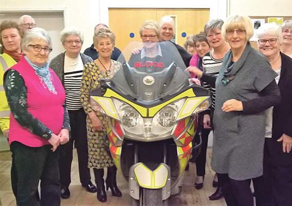 Blood Bikes Wales talk entertains WI