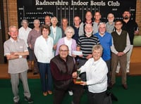 Llandrindod indoor winter bowls league presentation