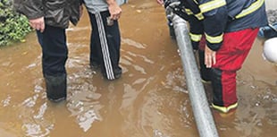 Meeting in Crickhowell to discuss Storm Callum flood response