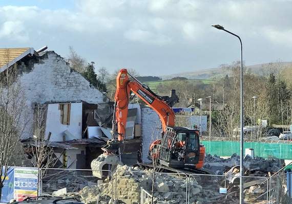 Showroom demolished to make way for new bus interchange