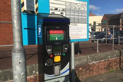 Businesses in Powys suffering from increased parking charges