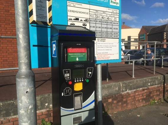 Businesses in Powys suffering from increased parking charges