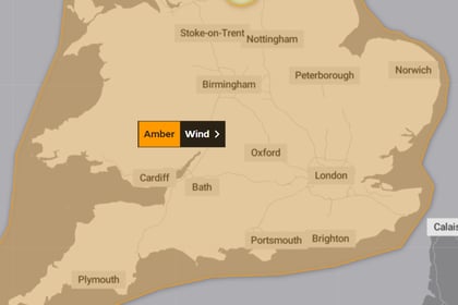 Yellow weather warning upgraded to amber