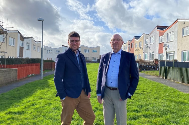 Cllr Matthew Dorrance with Cllr David Meredith