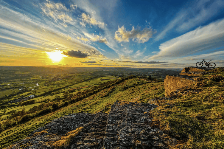 Allt ysgair at sunset