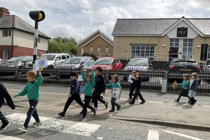 Primary pupils march for climate action