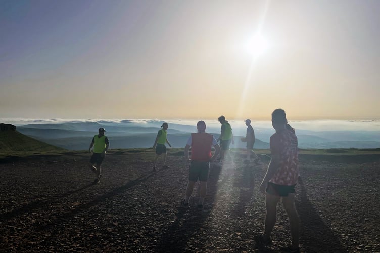 The group playing as it started to get dark - Gonzo’s Game
