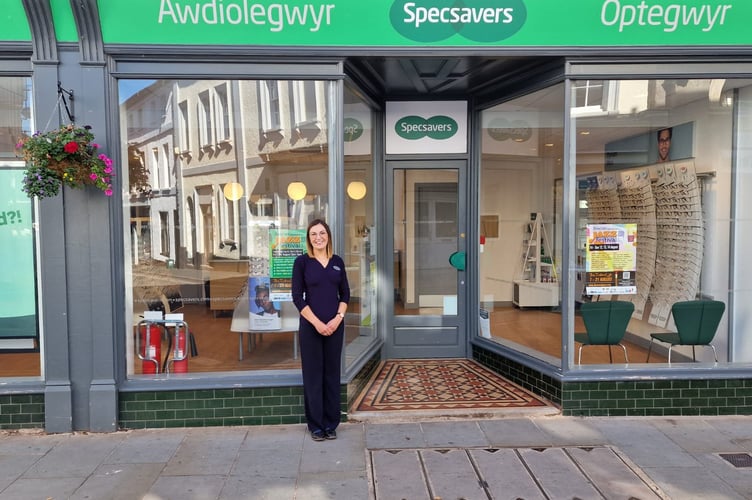 Rachel Stephens, new director at Specsavers Brecon