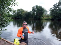 Swimmer Ian takes on the Usk for charity