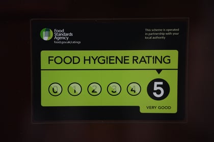 Food hygiene ratings handed to six Powys establishments