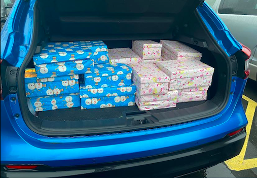 Helping our Homeless Wales shoeboxes