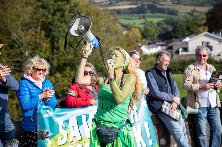 River protest Crickhowell