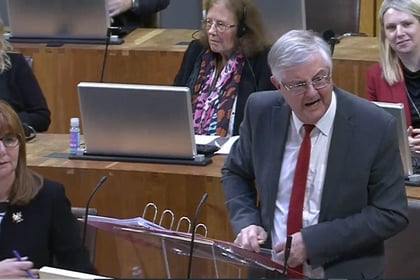 First Minister angry reaction to NHS question in Senedd