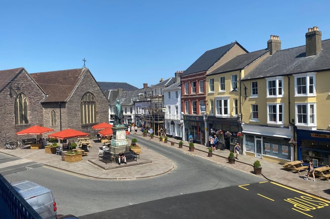 Brecon town centre