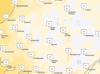 Temperatures expected to plummet overnight in Powys