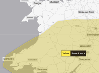 Met Office issue yellow weather warning over Powys