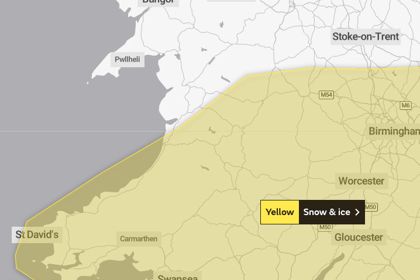 Met Office issue yellow weather warning over Powys