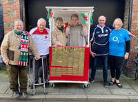 Brecon Six Nations raffle winners receive prizes