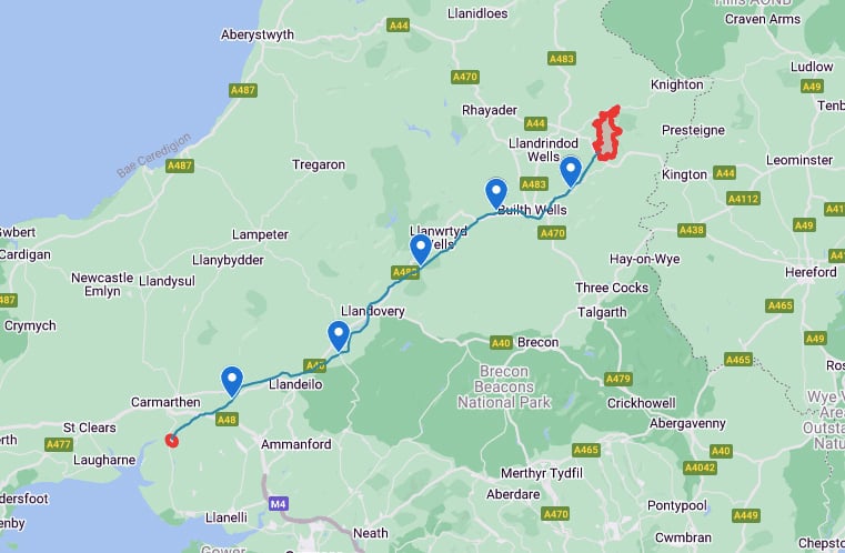 Radnor Forest Map Photos Diagrams Topos Summitpost