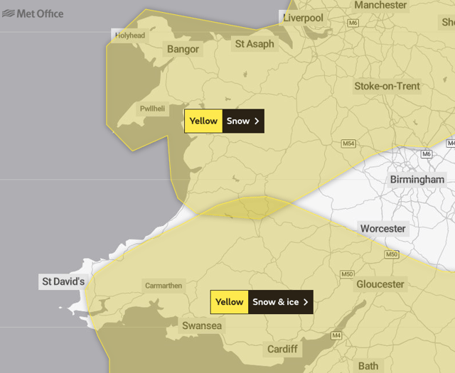 Met Office issue further yellow weather warnings over Powys