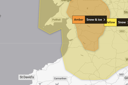 Amber weather warnings issued over North Powys