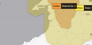 Amber weather warnings issued over North Powys