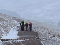 Pen y Fan camper rescued after facing tough weather conditions