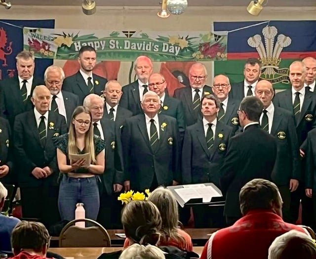 Rhayader and District Male Voice Choir perform at concert