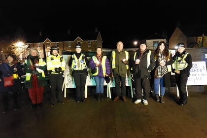 Brecon women walk to 'Reclaim the Night'