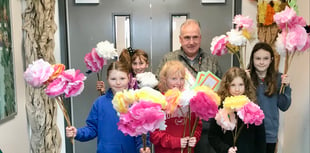 Llangors pupils' Mother's Day gift for Ukrainian guests