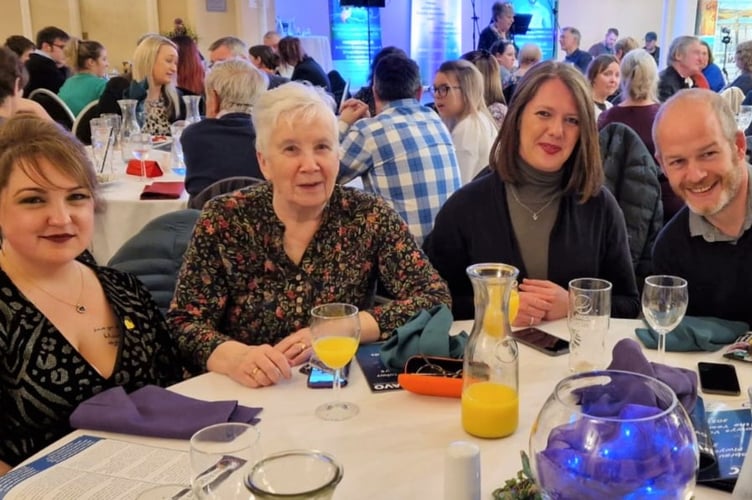 Three Cocks Matters – left to right: Sadie Williams; Lyn Bugler; Jackie Pritchard; Nick Pritchard