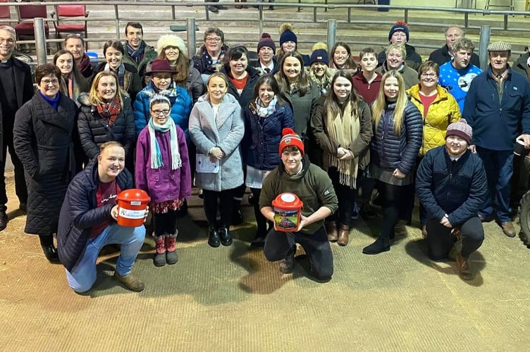 A group of current and past members of Brecknock YFC