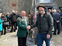 Ten-foot statue unveiled to commemorate Welsh hymn writer