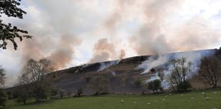 Brecon and Talgarth crews respond to deliberate wildfire