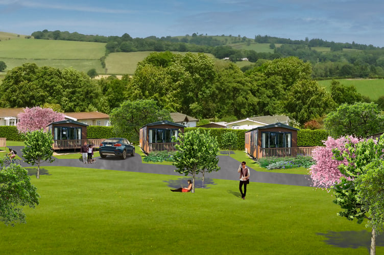 An impression of what Rockbridge Country Holiday Park will look like once completed. 