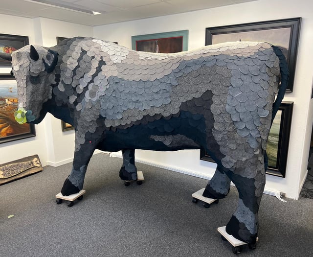 Brecon bull travelling the UK as a statement piece for sustainability
