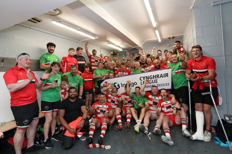 2022-23 WRU Indigo Premiership Play off Final

21.05.23 Llandovery v Cardiff


Llandovery celebrate in the changing room
