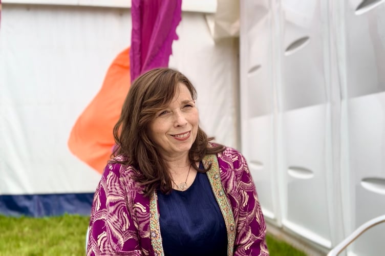 Anya Bergman at the Hay Festival