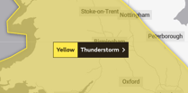 Weekend weather warning issued for thunderstorm over Powys