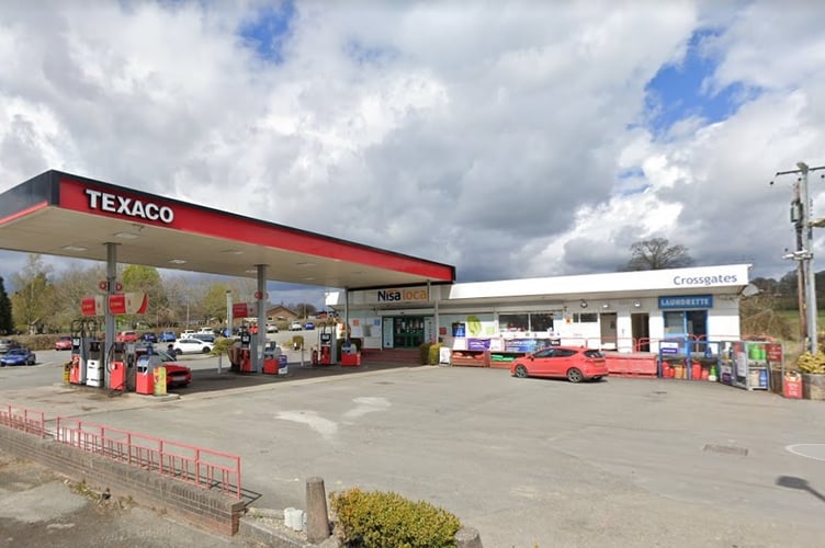 The current Crossgates petrol station