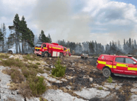 WATCH: 'Deliberate' grass fire scorches 30 hectares in South Powys