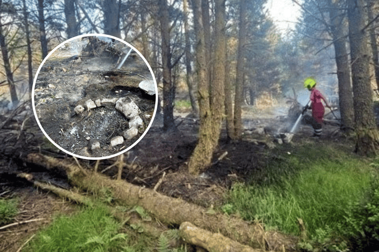 Fire at Abercrave