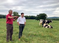 MS visits Glasbury farm as part of NFU Cymru Welsh Food & Farming Week