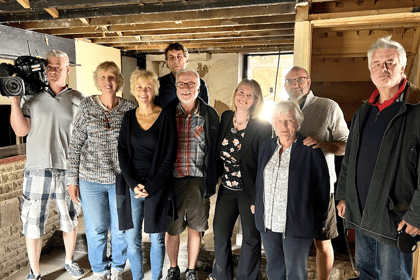 ITV come to New Radnor as residents begin pub restoration