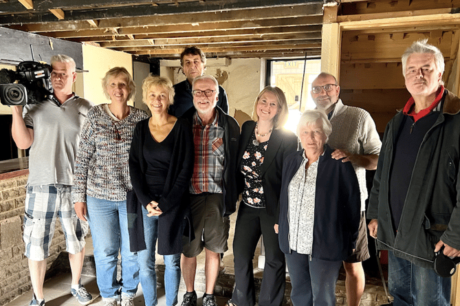 New Radnor residents meet ITV Wales