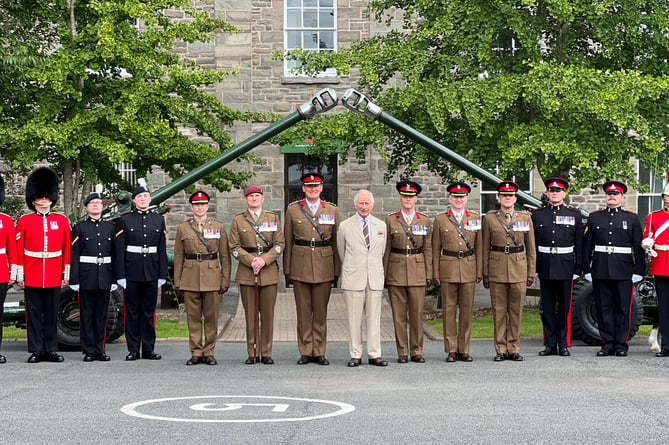 King Charles III at the Brecon Barracks