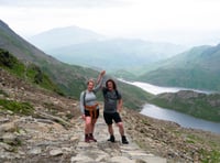 Daughter climbs Snowdon in father's memory for charity