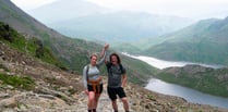 Daughter climbs Snowdon in father's memory for charity