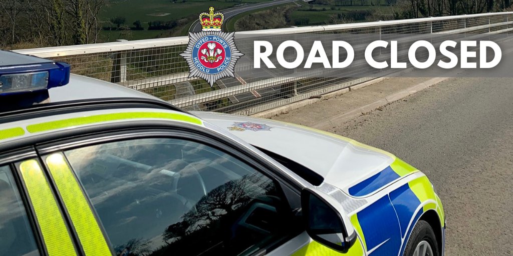 A40 between Bwlch and Brecon closed due to collision brecon